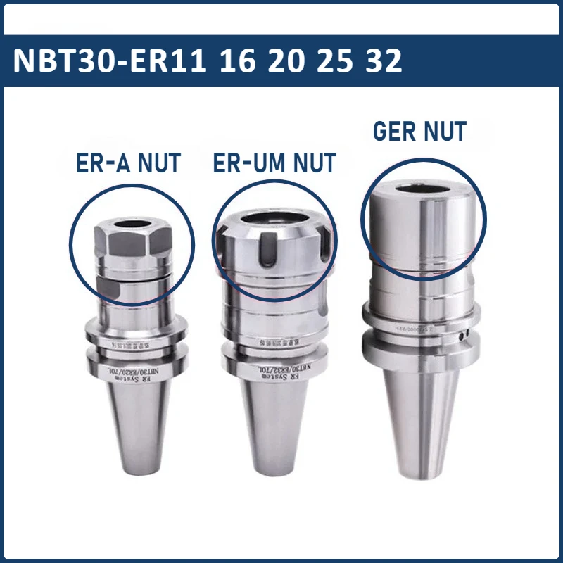 NEW NBT30 ER11 ER16 ER20 ER25 ER32 Accuracy 0.002 Tool Holder GER16 GER20 GER25 GER32 tool holder NBT30 ER No keyway Tools Shank
NEW NBT30 ER11 ER16 ER20 ER25 ER32 Accuracy 0.002 Tool Holder GER16 GER20 GER25 GER32 tool holder NBT30 ER No keyway Tools Shank