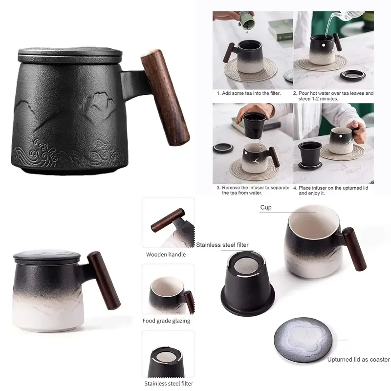 Beautiful Mugs Ceramic Vintage Coffee Cup Beer Large Mug with Infuser Lid Wooden Handle Tableware Personalized Gifts
Beautiful Mugs Ceramic Vintage Coffee Cup Beer Large Mug with Infuser Lid Wooden Handle Tableware Personalized Gifts