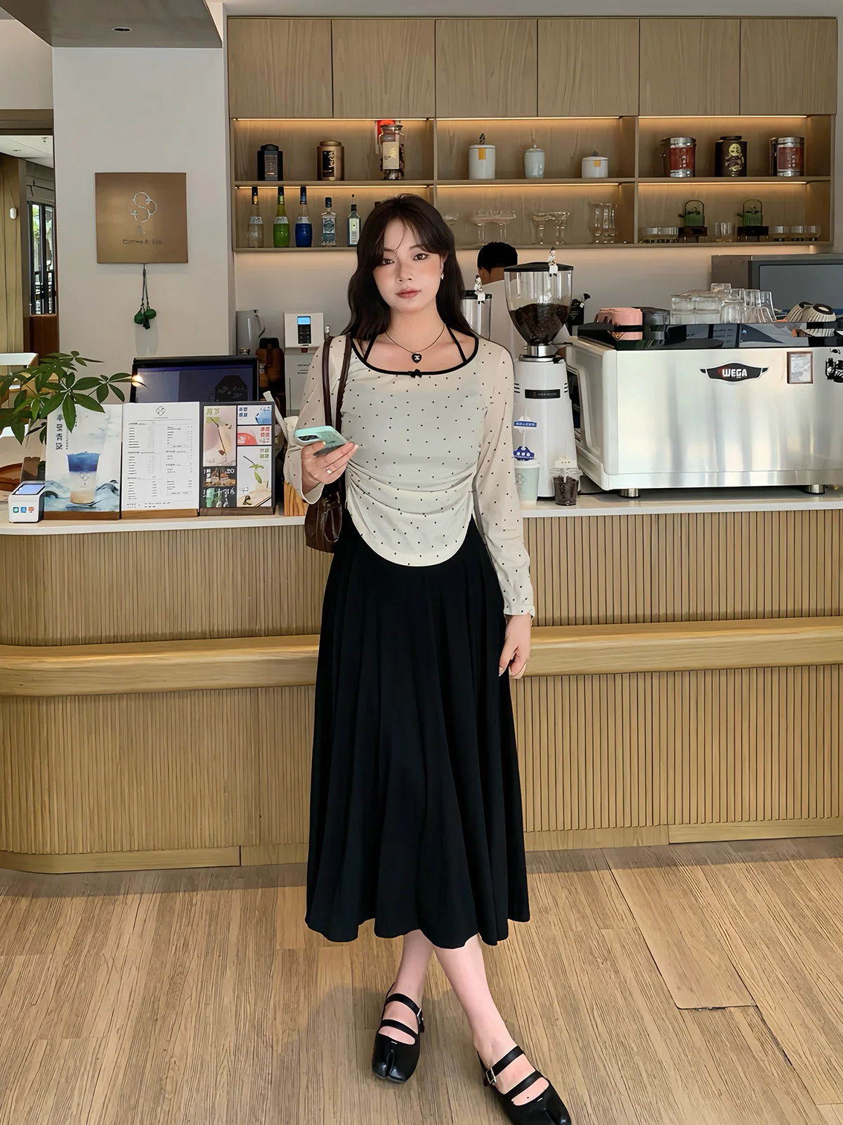 Балетное платье макси с длинным рукавом для женщин больших размеров, повседневное осеннее черное платье-рубашка
Балетное платье макси с длинным рукавом для женщин больших размеров, повседневное осеннее черное платье-рубашка