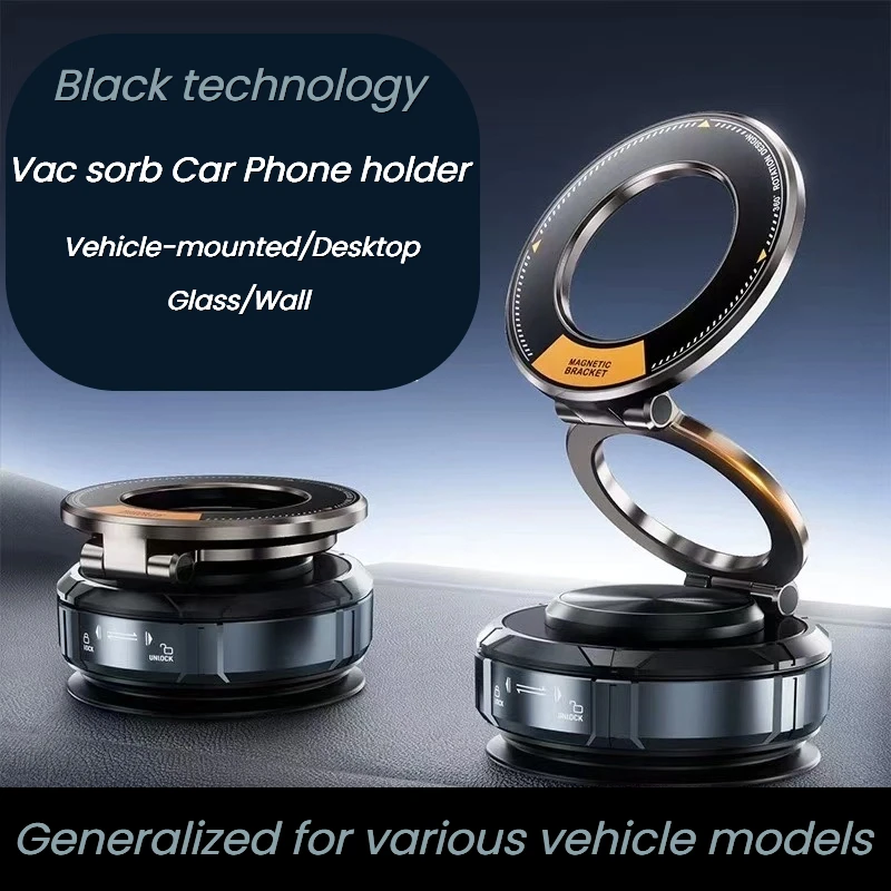 Universal Strong Magnetic Car Phone Holder 360°Adjustable Foldable Design Vacuum Suction Smartphones Stand For Car Desktop Wall
Universal Strong Magnetic Car Phone Holder 360°Adjustable Foldable Design Vacuum Suction Smartphones Stand For Car Desktop Wall