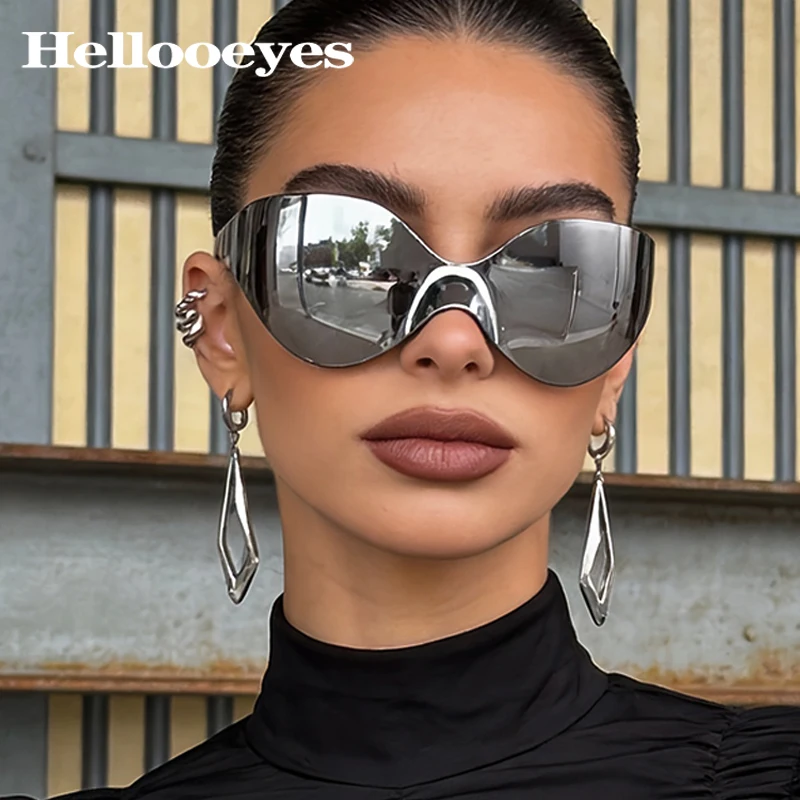 2026 New Punk Goggle Sunglasses Women Men Luxury Brand Designer Y2K Silver Sport Sun Glasses One Piece Cool Eyewear Shades UV400
2026 New Punk Goggle Sunglasses Women Men Luxury Brand Designer Y2K Silver Sport Sun Glasses One Piece Cool Eyewear Shades UV400