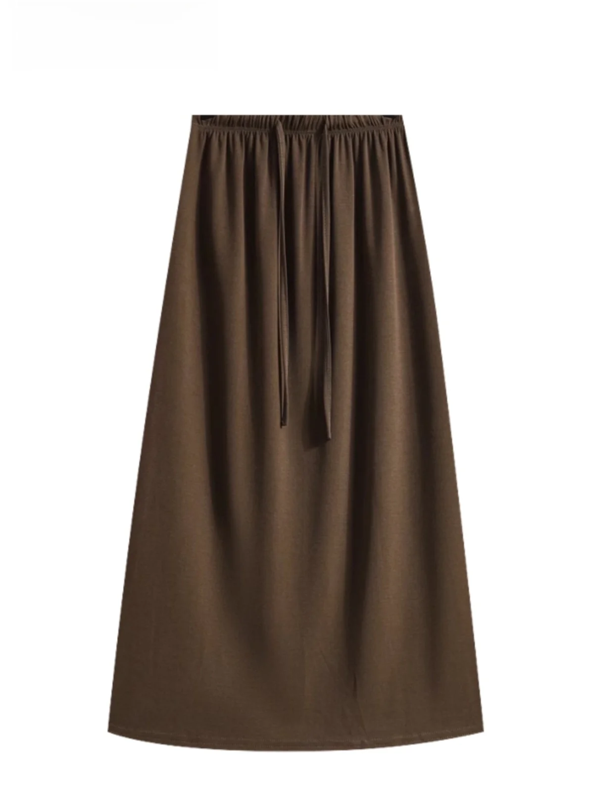 Юбка-миди трапециевидной формы с высокой талией и поясом, корейская длинная юбка из модального волокна для поездок на работу, женская модная осенняя новинка, поступление
Юбка-миди трапециевидной формы с высокой талией и поясом, корейская длинная юбка из модального волокна для поездок на работу, женская модная осенняя новинка, поступление