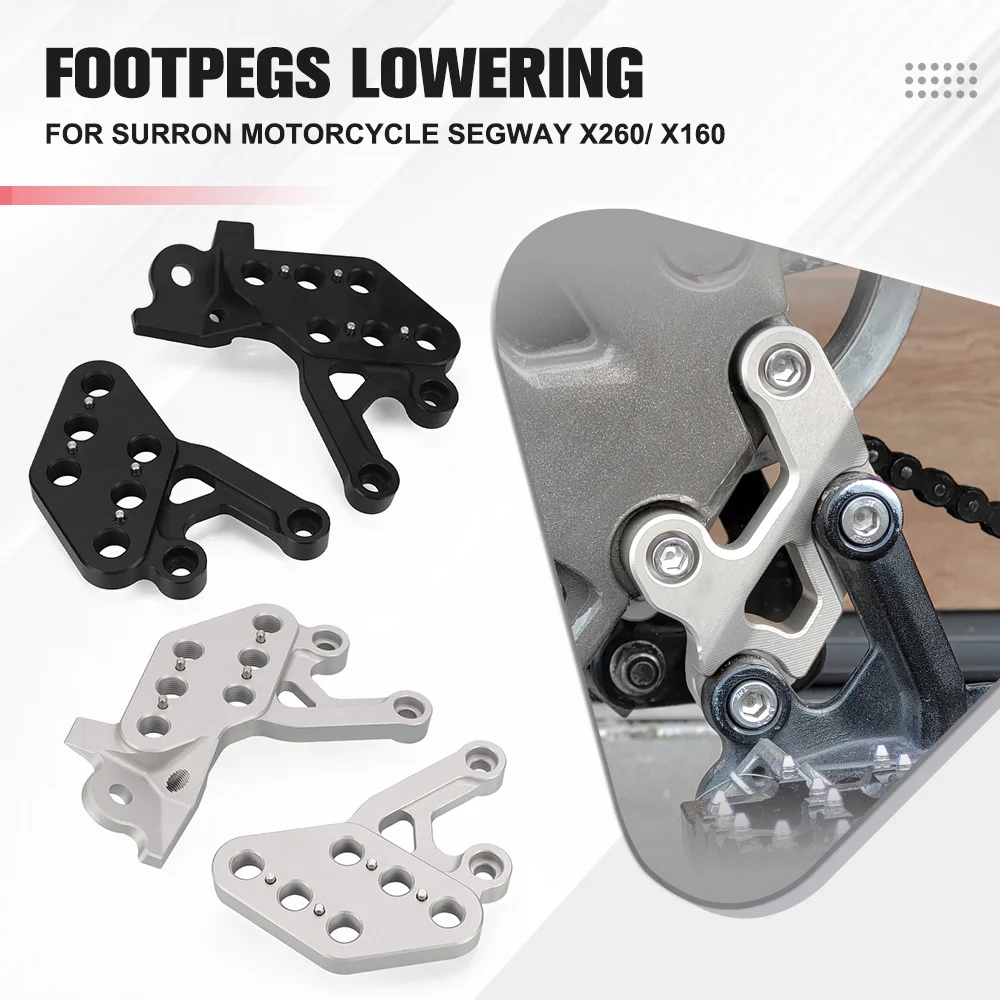 For Surron Motorcycle Segway x260/ X160 Foot Peg Footpeg Lowering Move backward Kit Bracket Extenders Sur-Ron Sur Ron X S L1E
For Surron Motorcycle Segway x260/ X160 Foot Peg Footpeg Lowering Move backward Kit Bracket Extenders Sur-Ron Sur Ron X S L1E