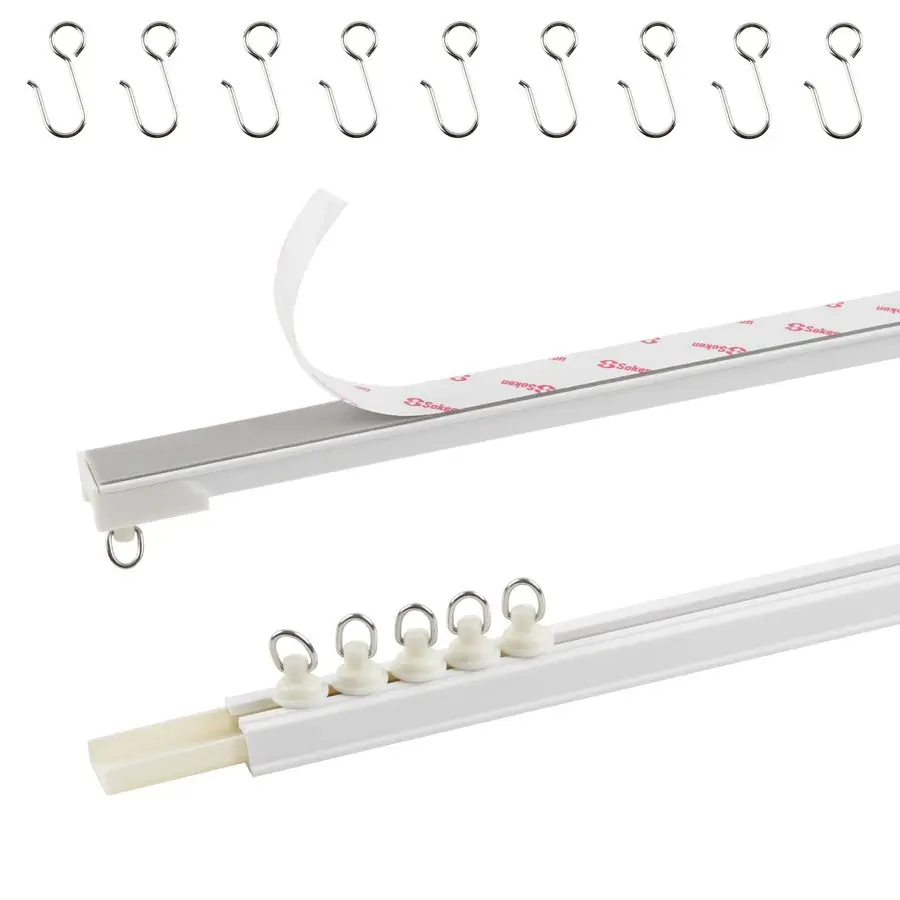 Клейкая занавеска для потолка или настенного крепления 2224, 18,7 футов, перегородка для потолочных дорожек, самоклеящиеся стержни для штор без дрели, винты
Клейкая занавеска для потолка или настенного крепления 2224, 18,7 футов, перегородка для потолочных дорожек, самоклеящиеся стержни для штор без дрели, винты