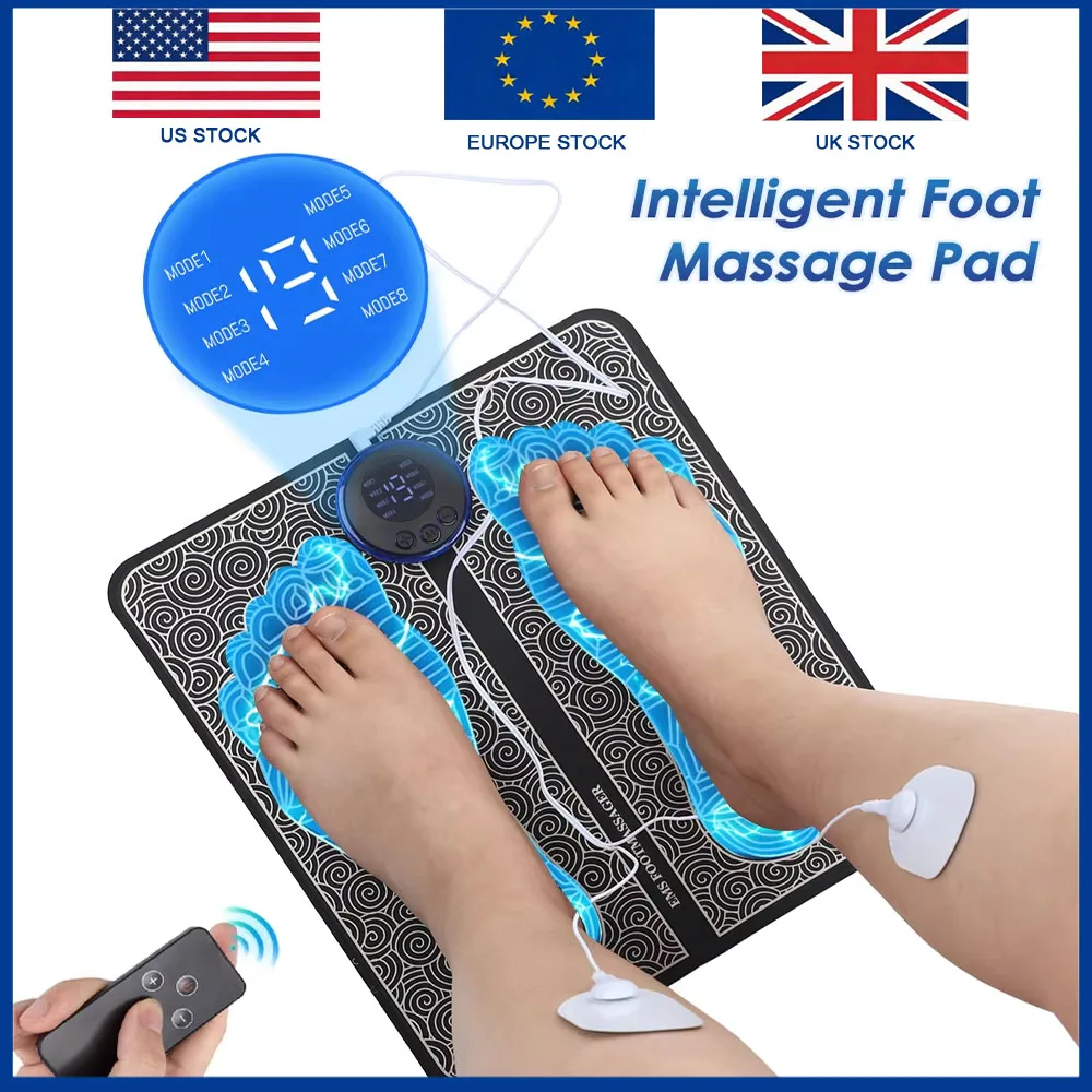 Умный EMS-массажер для ног, 8 режимов, 19 уровней, массажная подушка для стоп, улучшение кровообращения, для спорта и дома, расслабление мышц, похудение ног, массажная подушка для стоп
Умный EMS-массажер для ног, 8 режимов, 19 уровней, массажная подушка для стоп, улучшение кровообращения, для спорта и дома, расслабление мышц, похудение ног, массажная подушка для стоп