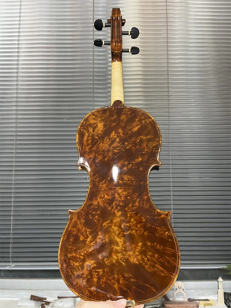 Beautiful Bird-eye Wood Full Size 4/4 Violin Hand Crafted Cкрипка 4/4 كمان Fiddle Free Violin Case and Bow V297
Beautiful Bird-eye Wood Full Size 4/4 Violin Hand Crafted Cкрипка 4/4 كمان Fiddle Free Violin Case and Bow V297