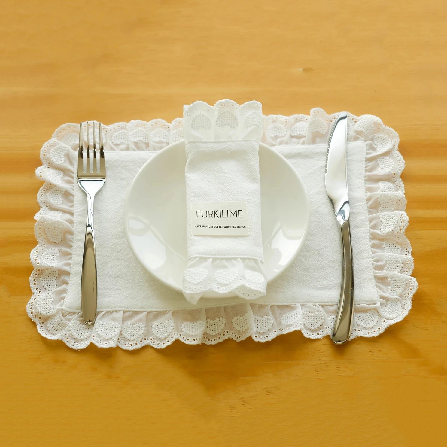 Lace Placemats for Table Cotton Napkins for Plates Soft Flounced Wedding Decoration House Warming Gift Table Decor Party
Lace Placemats for Table Cotton Napkins for Plates Soft Flounced Wedding Decoration House Warming Gift Table Decor Party