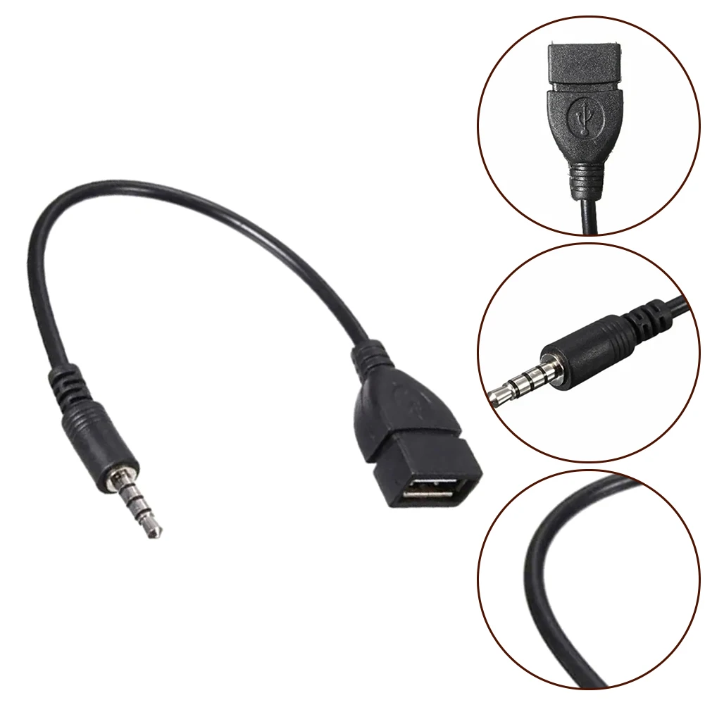 Audio AUX 3.5mm Male To USB 2.0 Type A Female Converter Adapter Cable Car Mp3 Adapter Cable/adapter/socket Car Accessories
Audio AUX 3.5mm Male To USB 2.0 Type A Female Converter Adapter Cable Car Mp3 Adapter Cable/adapter/socket Car Accessories