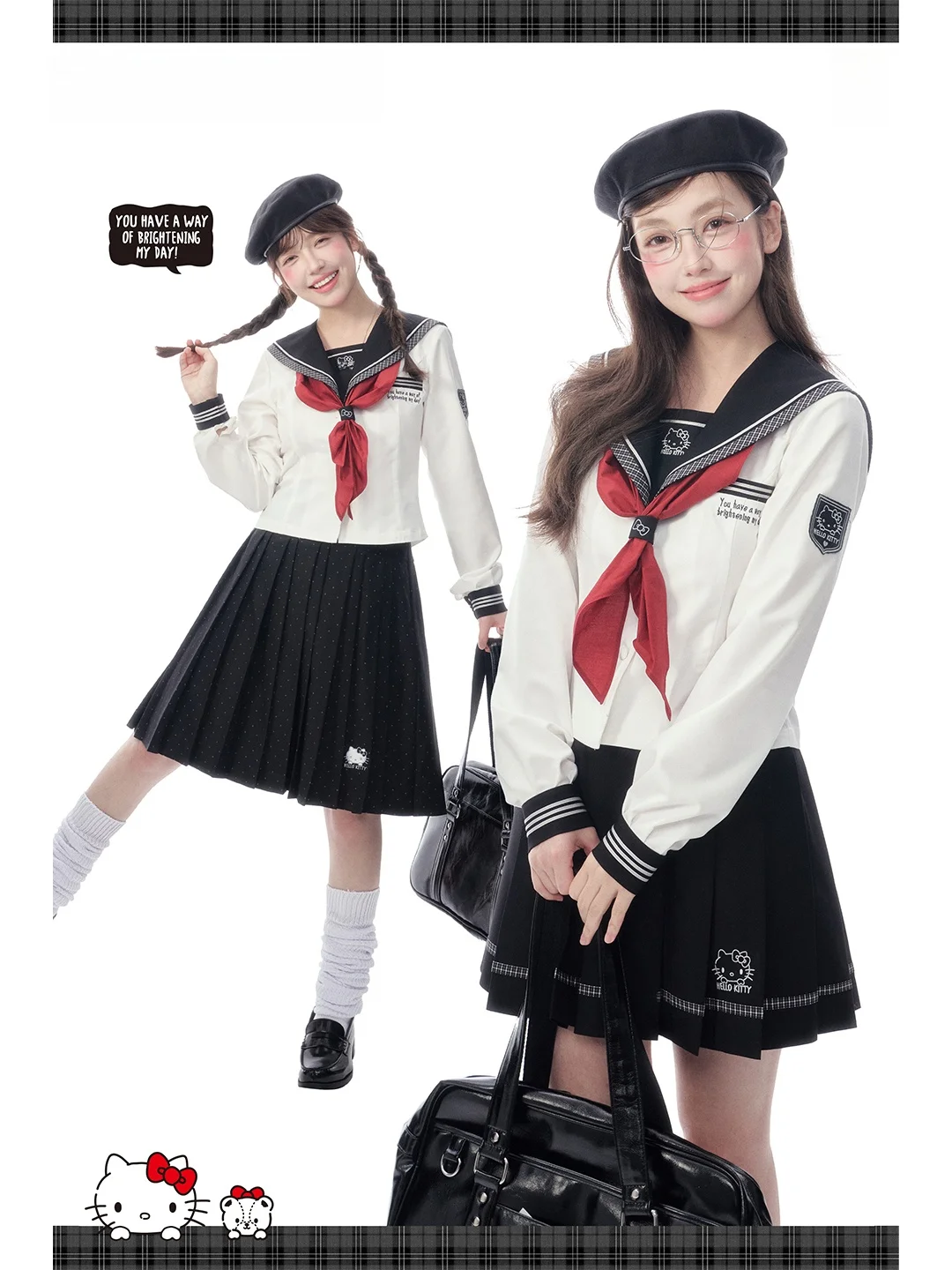 Kyouko Brand Shirt Skirt Set Collaborative Kitty Design Spring Summer New Arrival Slimming College Style Cute Fashion Lad...
Kyouko Brand Shirt Skirt Set Collaborative Kitty Design Spring Summer New Arrival Slimming College Style Cute Fashion Lad...