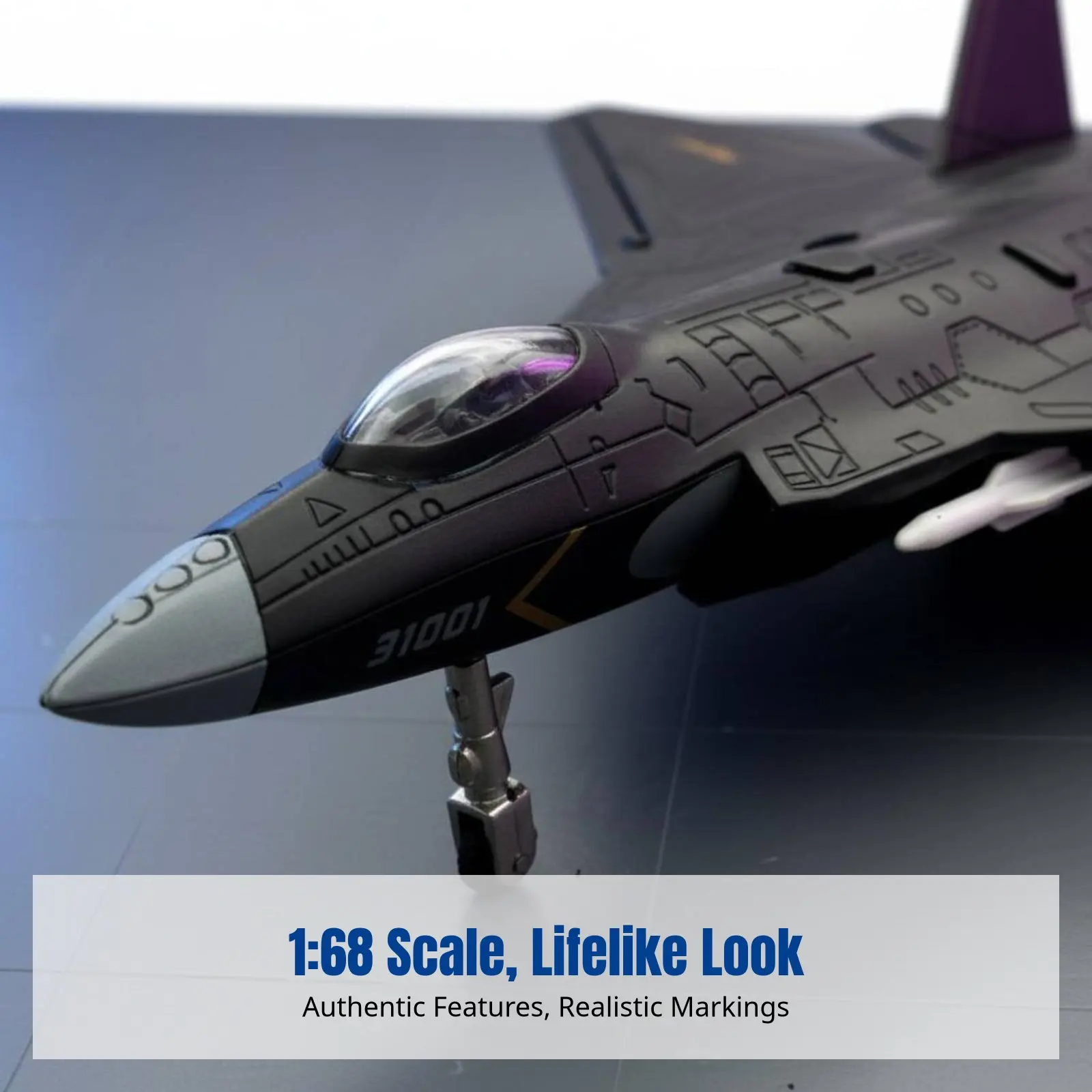 Alloy Fighter Jet Model, J-31 Stealth Military Aircraft, Sound & Light, Pull-Back, Kids Toy
Alloy Fighter Jet Model, J-31 Stealth Military Aircraft, Sound & Light, Pull-Back, Kids Toy
