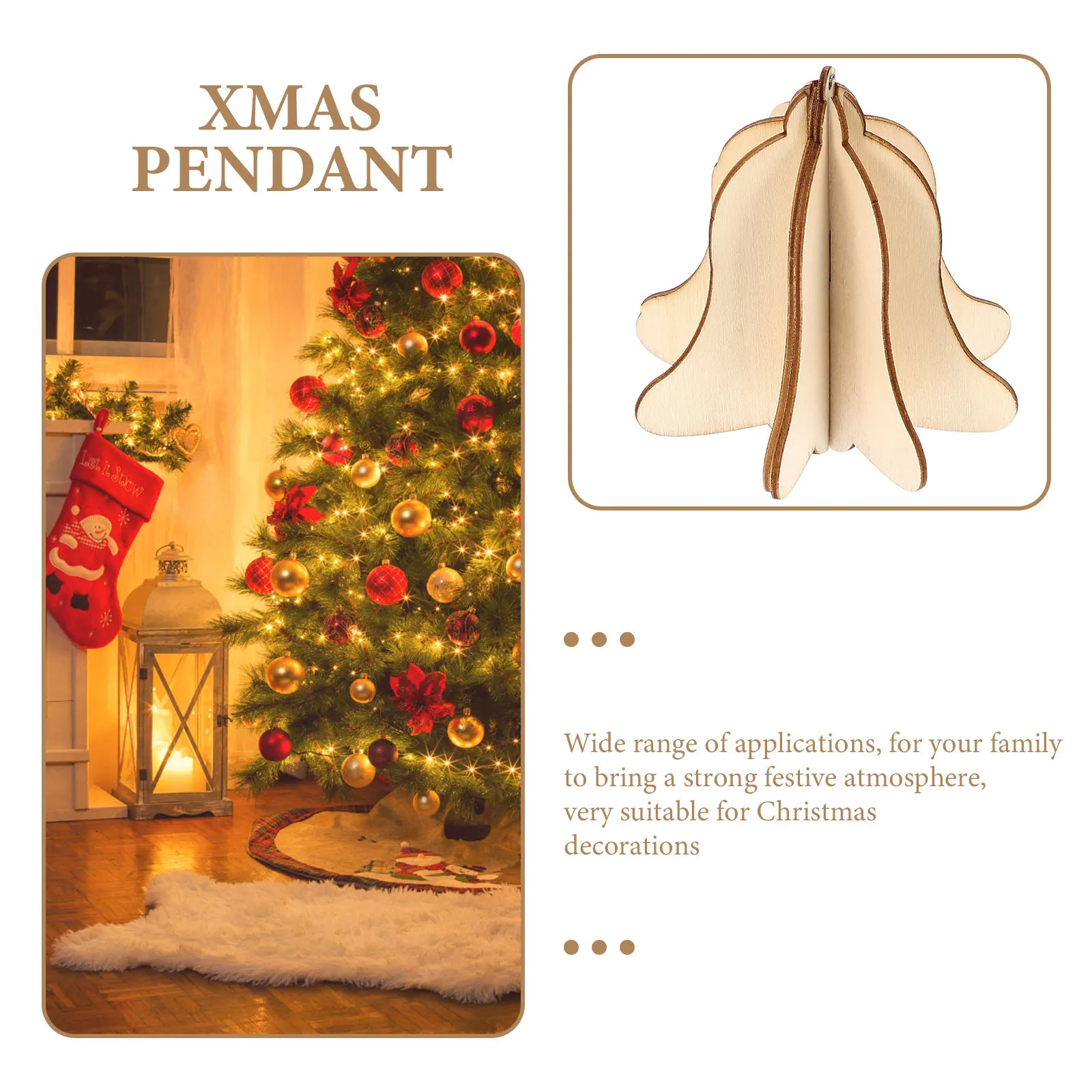 6Pcs 3D Wooden Xmas Hanging Ornaments DIY Unpainted Craft for Children Christmas Tree Wall Window Decor Holiday Party Supplies
6Pcs 3D Wooden Xmas Hanging Ornaments DIY Unpainted Craft for Children Christmas Tree Wall Window Decor Holiday Party Supplies