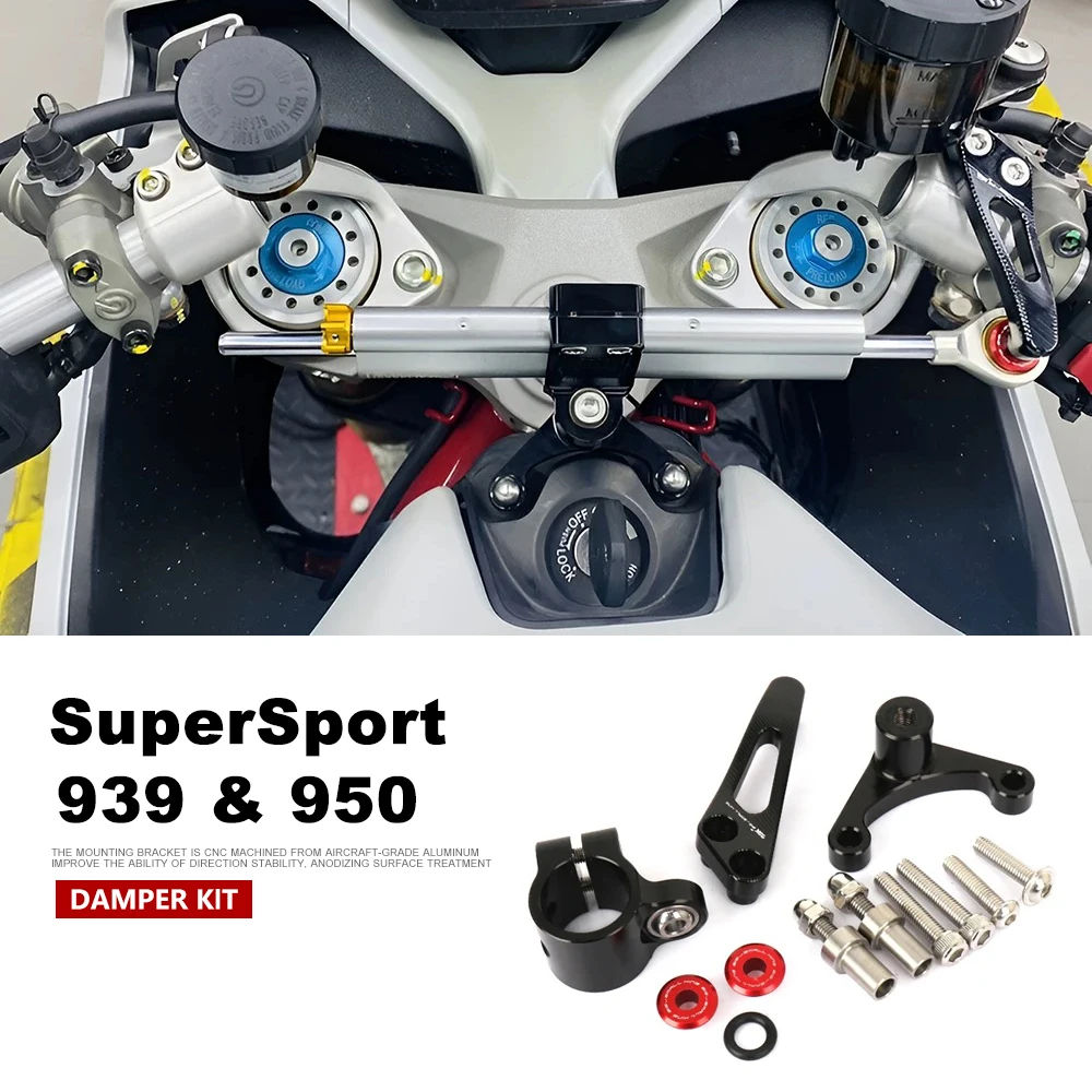 For Ducati Supersport 939 SuperSport 950 2018-2025 2024 2023 Motorcycle Accessories Damper Stabilizer Bracket Steering Mount Kit
For Ducati Supersport 939 SuperSport 950 2018-2025 2024 2023 Motorcycle Accessories Damper Stabilizer Bracket Steering Mount Kit