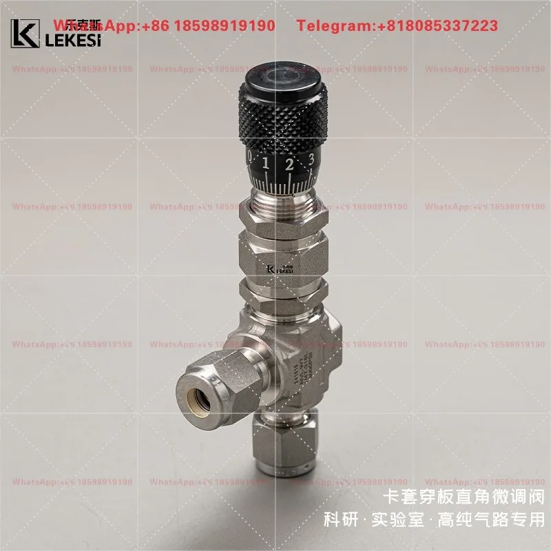 Suitable for NV-WT series 316L stainless steel low flow control valve, double card sleeve fine-tuning black vernier handle
Suitable for NV-WT series 316L stainless steel low flow control valve, double card sleeve fine-tuning black vernier handle