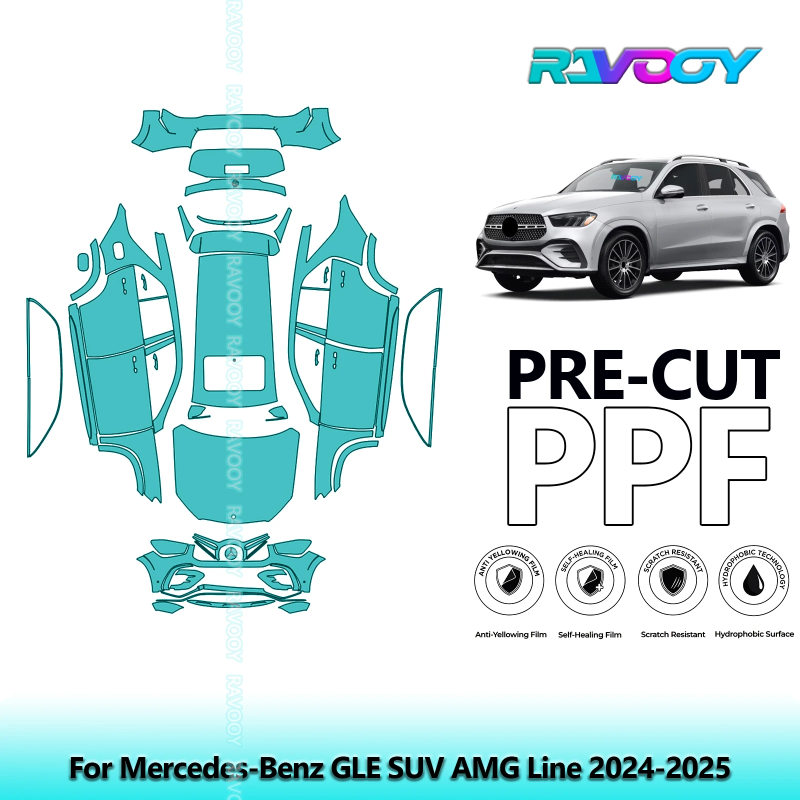 For Mercedes-Benz GLE SUV AMG Line 2024-2025 Full Vehicle Clear Bra Precut PPF Paint Protection Film
For Mercedes-Benz GLE SUV AMG Line 2024-2025 Full Vehicle Clear Bra Precut PPF Paint Protection Film