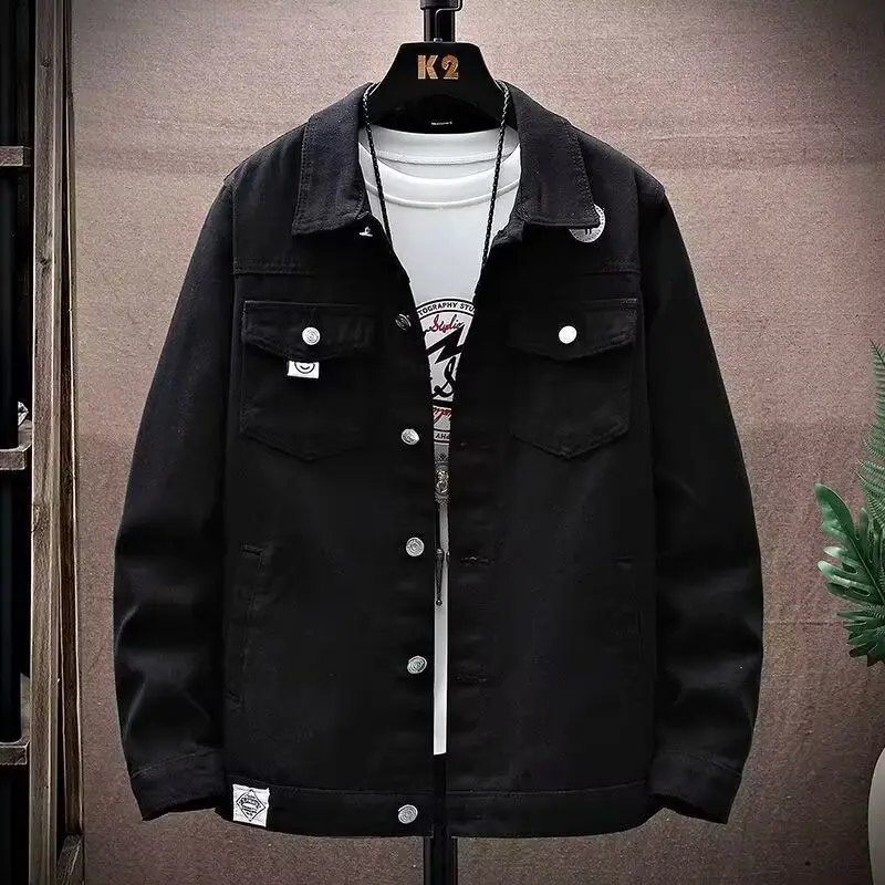 Spring Autumn Loose Fit Men's Jaet Sli Streetwear Hong Kong Sle Casual Coat Youth Trendy Long Sve Pure Color
Spring Autumn Loose Fit Men's Jaet Sli Streetwear Hong Kong Sle Casual Coat Youth Trendy Long Sve Pure Color