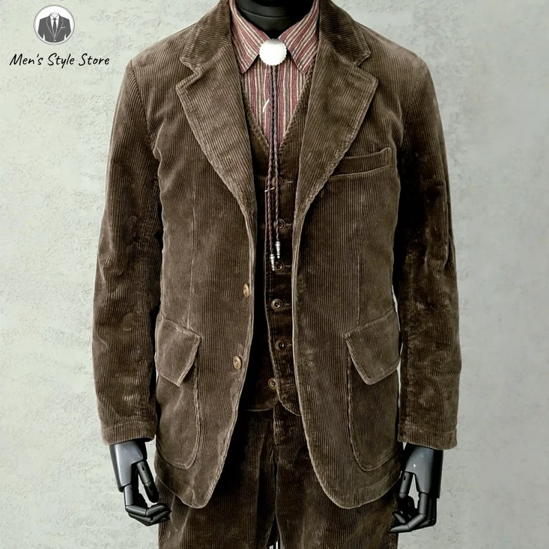 Men's Classic Corduroy Hunting Jacket Blazer Three Buttons Sport Coats Outdoor-Ready Warm Durable with Multiple Utility Pockets 
Men's Classic Corduroy Hunting Jacket Blazer Three Buttons Sport Coats Outdoor-Ready Warm Durable with Multiple Utility Pockets
