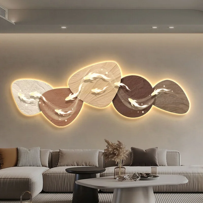 2024 Nine fish picture living room decorative painting LED luminous wall decoration elegant wind high-grade light luxury
2024 Nine fish picture living room decorative painting LED luminous wall decoration elegant wind high-grade light luxury