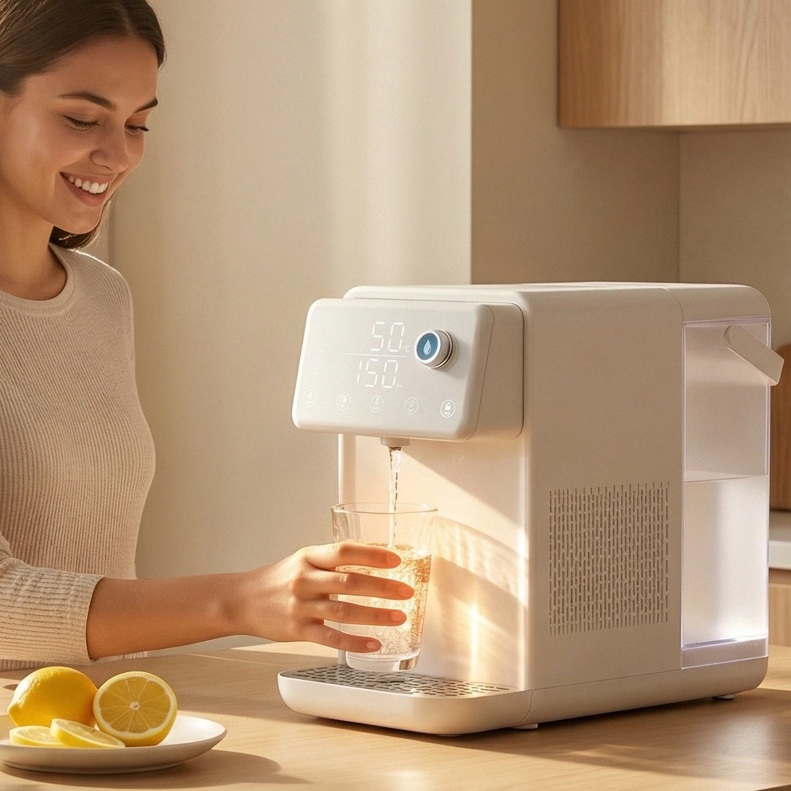 Auto Heating Easy Operation Free Installation Portable Eco-Friendly Instant Hot and Cold Drinking Desktop Water Dispensers
Auto Heating Easy Operation Free Installation Portable Eco-Friendly Instant Hot and Cold Drinking Desktop Water Dispensers