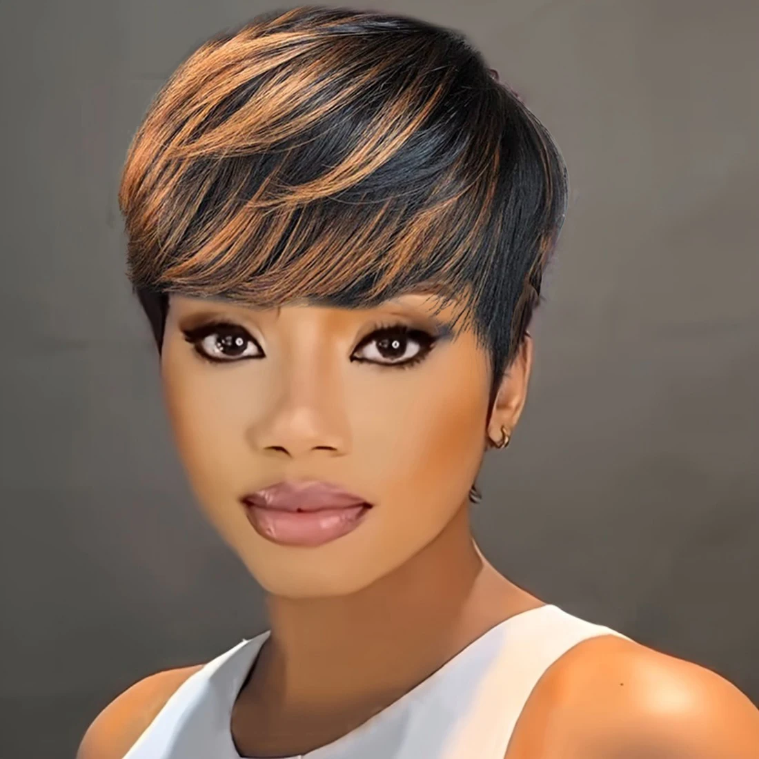 Парик из натуральных волос с стрижкой пикси 1B/30, медовый блондин, бразильские парики из натуральных волос для женщин, вечерние, повседневная одежда
Парик из натуральных волос с стрижкой пикси 1B/30, медовый блондин, бразильские парики из натуральных волос для женщин, вечерние, повседневная одежда