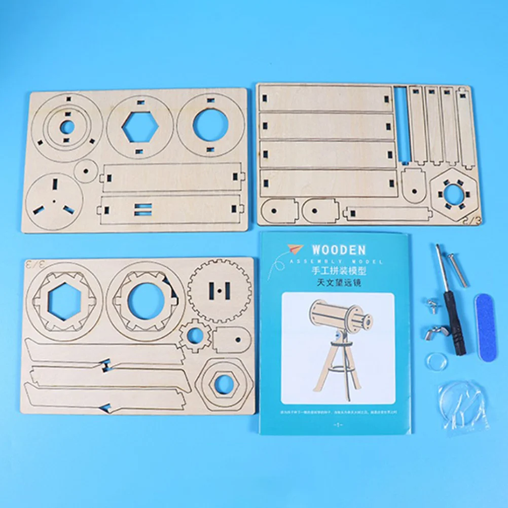 Astronomical Telescope Material Wooden Kids Toy Craft Kit Suite Child Educational Plaything Intelligence Training DIY
Astronomical Telescope Material Wooden Kids Toy Craft Kit Suite Child Educational Plaything Intelligence Training DIY