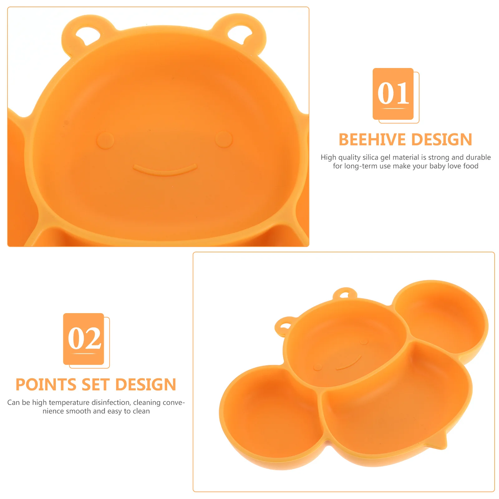 Silicone Suction Plate Cartoon Compartment Plate for Toddlers No Odor High Temperature Resistant Food Container
Silicone Suction Plate Cartoon Compartment Plate for Toddlers No Odor High Temperature Resistant Food Container