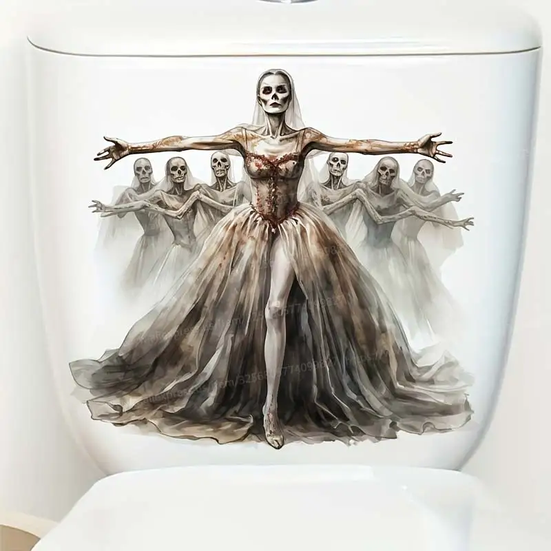 Scary Skeleton Ghost Toilet Lid Decal Waterproof WC Door Sticker Removable Self-Adhesive Decor Household Stickers S124
Scary Skeleton Ghost Toilet Lid Decal Waterproof WC Door Sticker Removable Self-Adhesive Decor Household Stickers S124