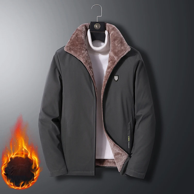 Warm Fleece Autumn Winter Jackets for Men Business Office Dress Coat Casual Men's Winter Jacket Solid Color Luxury Outerwear Man
Warm Fleece Autumn Winter Jackets for Men Business Office Dress Coat Casual Men's Winter Jacket Solid Color Luxury Outerwear Man