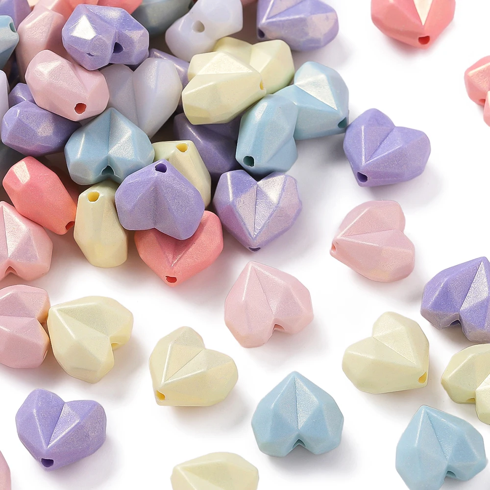 30Pcs/lot 13x14mm Acrylic Colorful Faceted Heart Beads for Jewelry Making DIY Bracelet Necklace Accessories
30Pcs/lot 13x14mm Acrylic Colorful Faceted Heart Beads for Jewelry Making DIY Bracelet Necklace Accessories
