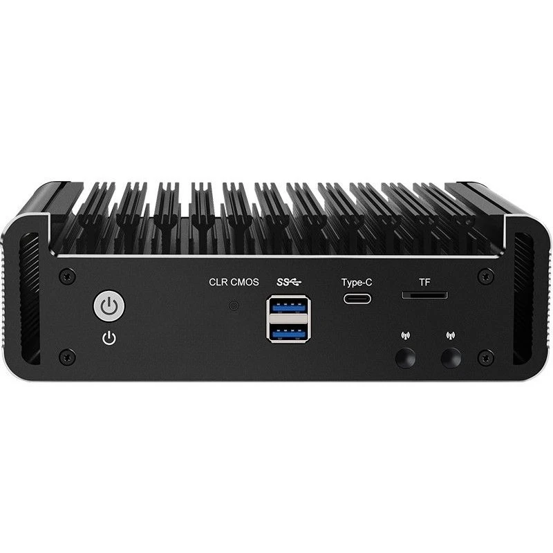 Промышленный безвентиляторный софт-роутер Intel N6005 2.5G V5 Mini с низким энергопотреблением и терморегуляцией для использования в качестве фаервола
Промышленный безвентиляторный софт-роутер Intel N6005 2.5G V5 Mini с низким энергопотреблением и терморегуляцией для использования в качестве фаервола