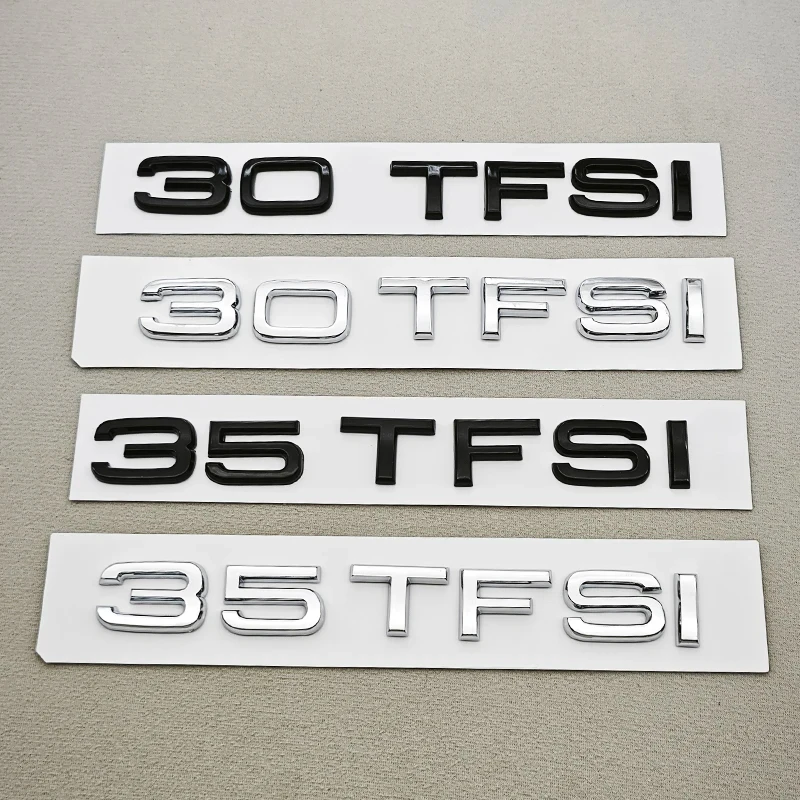 3D ABS Chrome Black Car Styling 30 35 TFSI Rear Trunk Badge Emblem For Audi A3 8V A4 B9 30TFSI 35TFSI Auto Exterior Accessories
3D ABS Chrome Black Car Styling 30 35 TFSI Rear Trunk Badge Emblem For Audi A3 8V A4 B9 30TFSI 35TFSI Auto Exterior Accessories