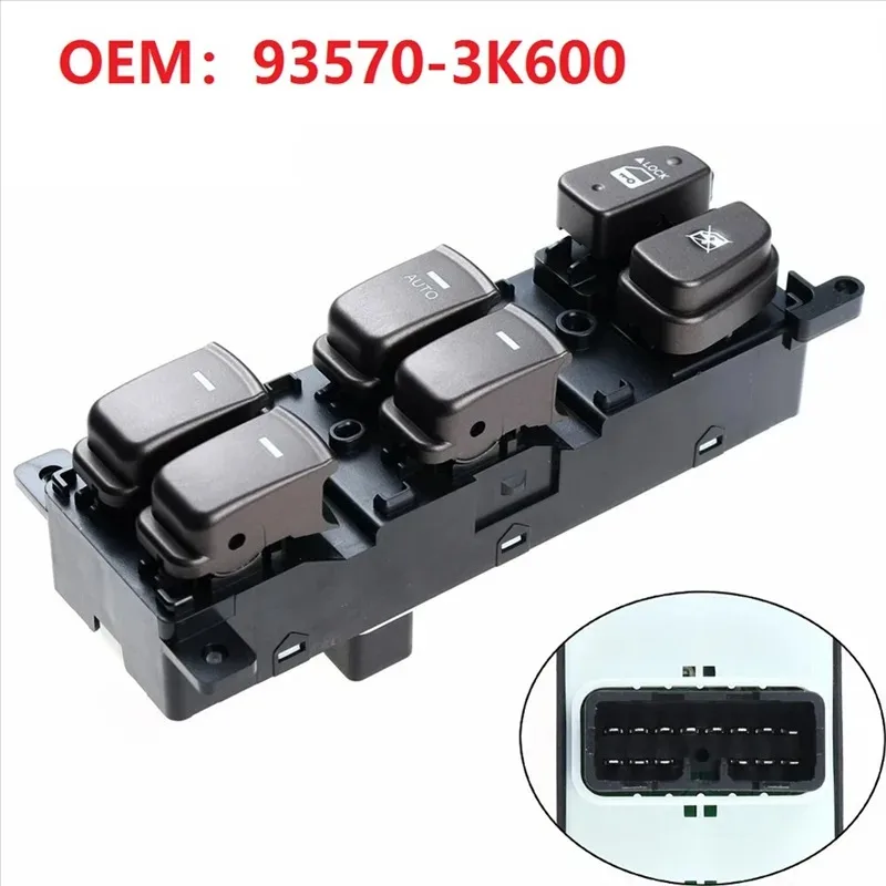 Glb For Sonata 2008-2010 2.4L 3.3L Car Accessories Replacement Parts Electric Master Power Window Switch 93570-3K600
Glb For Sonata 2008-2010 2.4L 3.3L Car Accessories Replacement Parts Electric Master Power Window Switch 93570-3K600