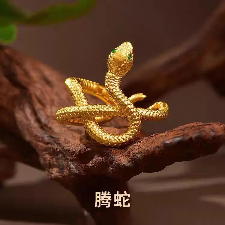 Spirit Snake Ring Women's Retro Emerald Dot Diamond Spirit Snake Ring Zodiac Snake Year Circle Ring
Spirit Snake Ring Women's Retro Emerald Dot Diamond Spirit Snake Ring Zodiac Snake Year Circle Ring