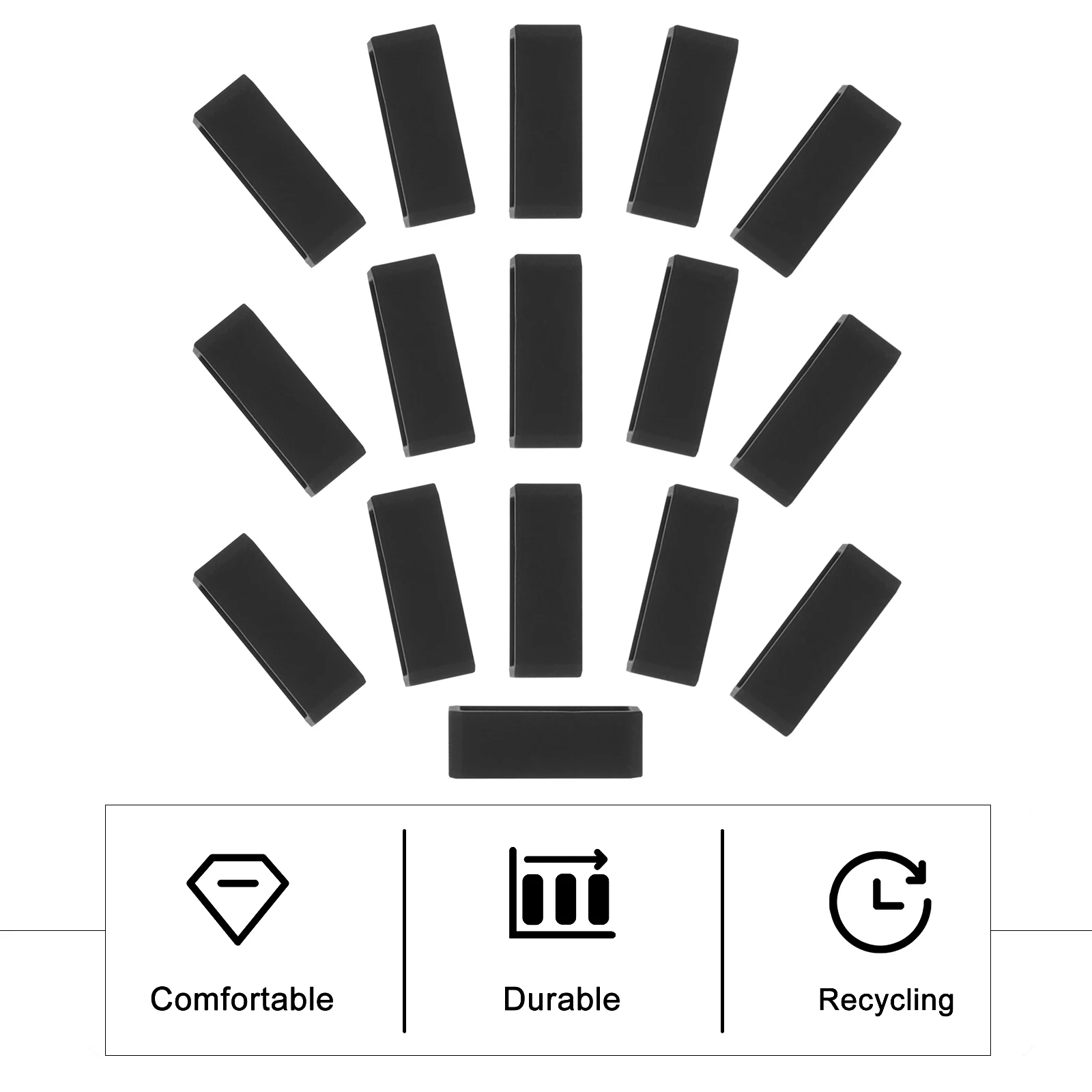 16Pcs Silicone Watchband Loop High-Quality Wear-Resistant Replacement Watchband Keeper Easy to Use Secure Fit for All-Matching
16Pcs Silicone Watchband Loop High-Quality Wear-Resistant Replacement Watchband Keeper Easy to Use Secure Fit for All-Matching