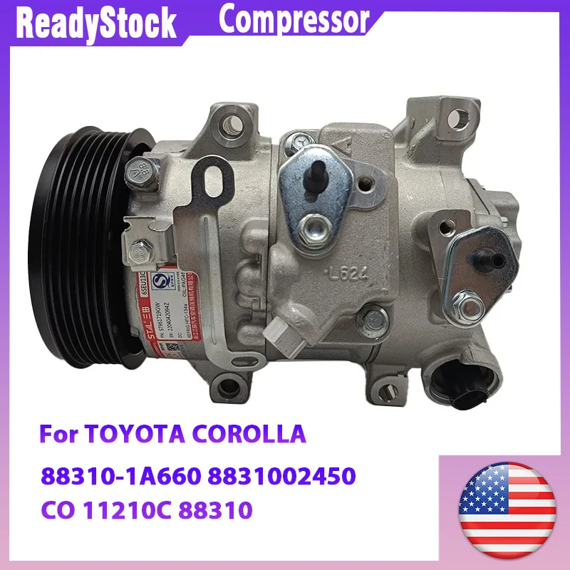 Treeligo Car AC Air Conditioning Compressor For TOYOTA COROLLA 88310-1A660 8831002450 CO 11210C 88310 Air Conditioner Compressor
Treeligo Car AC Air Conditioning Compressor For TOYOTA COROLLA 88310-1A660 8831002450 CO 11210C 88310 Air Conditioner Compressor