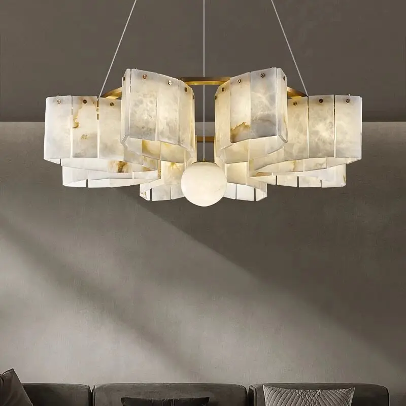 Modern Marble Chandelier Handcrafted Solid Brass LED Pendant Light for Luxury Kitchen Islands And Dining Rooms
Modern Marble Chandelier Handcrafted Solid Brass LED Pendant Light for Luxury Kitchen Islands And Dining Rooms