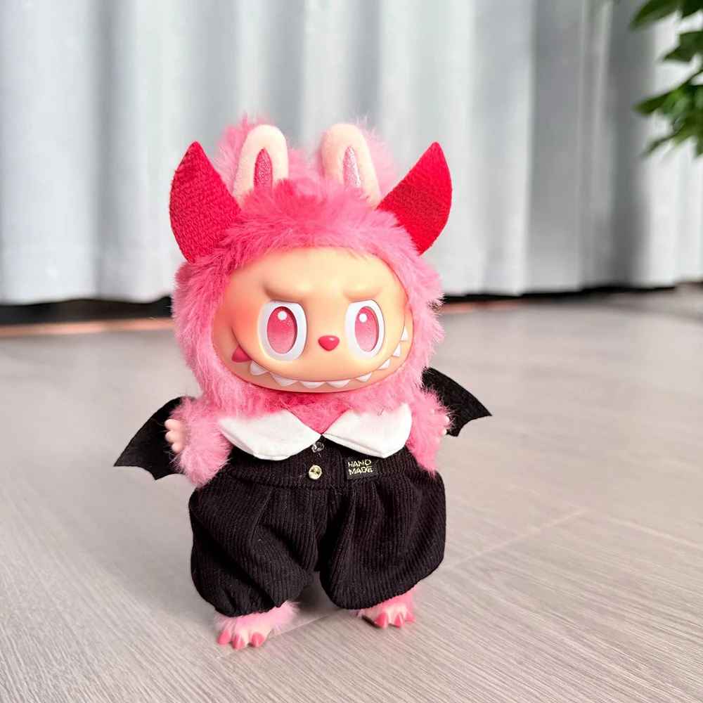 Одежда для 15/17 см Labubu Devil V1 V2 V3, мини-плюшевая кукла, аксессуары с крыльями дьявола, костюм на Хэллоуин
Одежда для 15/17 см Labubu Devil V1 V2 V3, мини-плюшевая кукла, аксессуары с крыльями дьявола, костюм на Хэллоуин