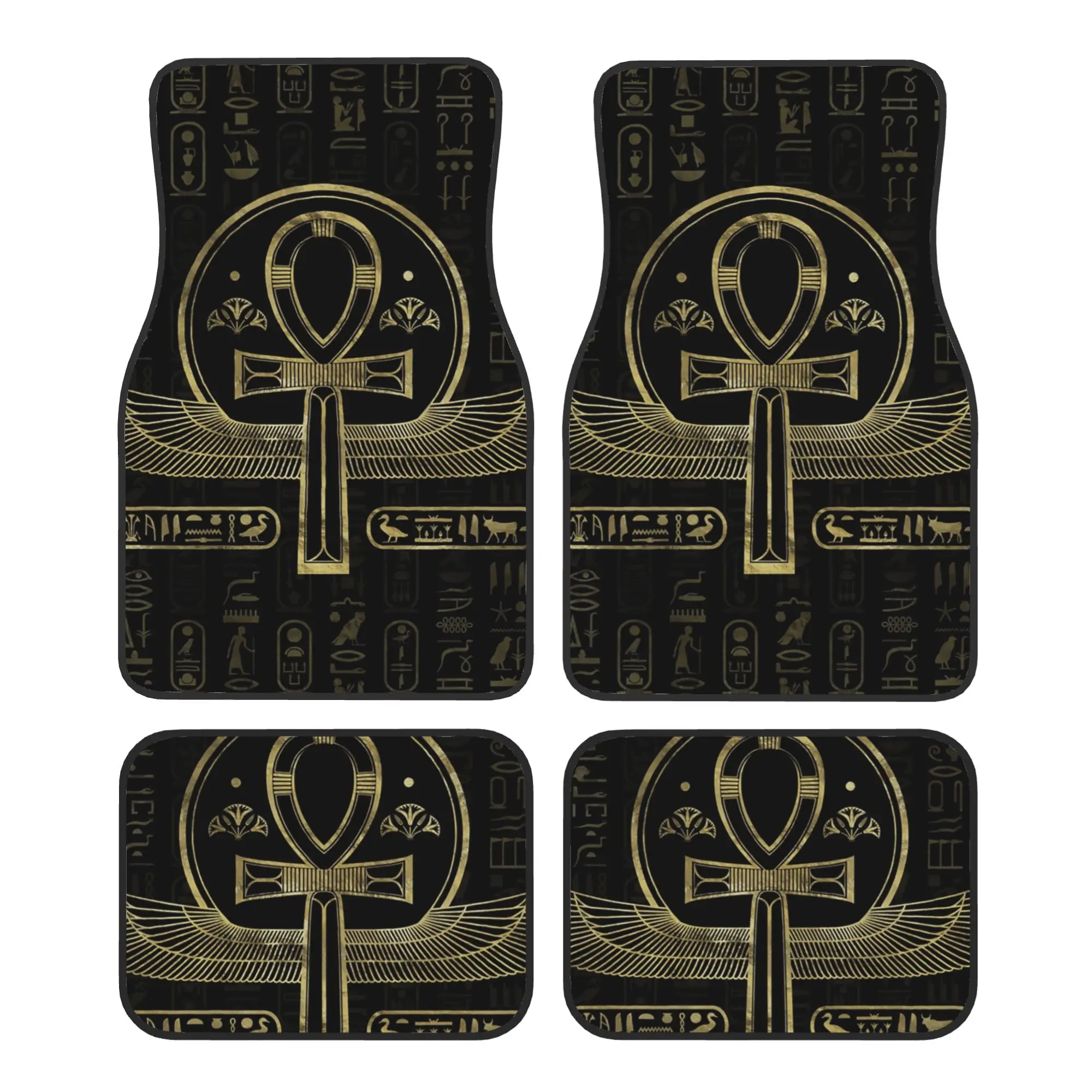 Egyptian Cross Car Floor Mats of 4 Pieces Crystal Velvet Carpets Rugs HieroglyphsUniversal Car Front Rear Carpets Foot Mats
Egyptian Cross Car Floor Mats of 4 Pieces Crystal Velvet Carpets Rugs HieroglyphsUniversal Car Front Rear Carpets Foot Mats