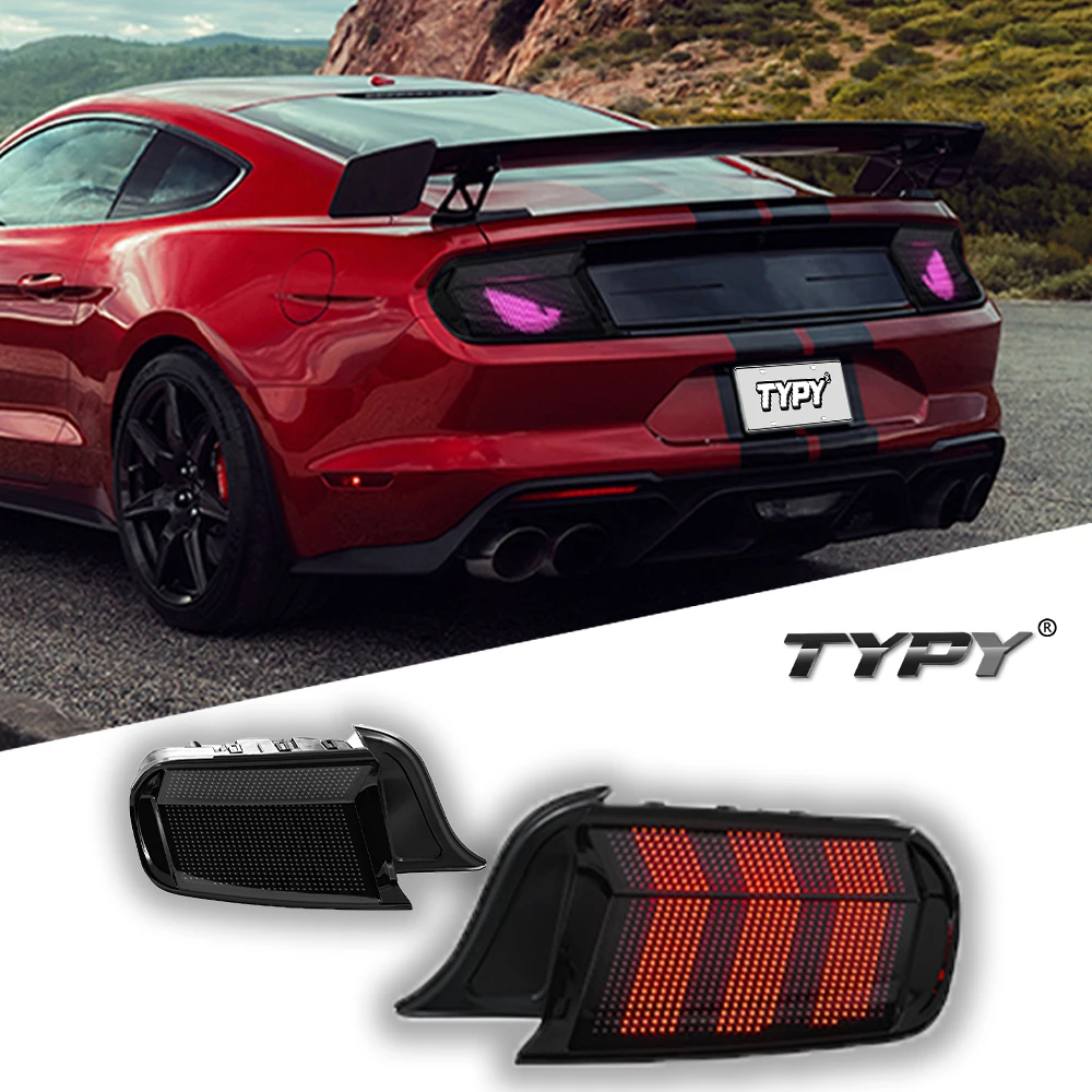 TYPY Car For Ford Mustang RGB Taillight 2015-2023 Upgrade Modified to New DRL Dynamic Turn Signal LED Taillight Auto Accessories
TYPY Car For Ford Mustang RGB Taillight 2015-2023 Upgrade Modified to New DRL Dynamic Turn Signal LED Taillight Auto Accessories