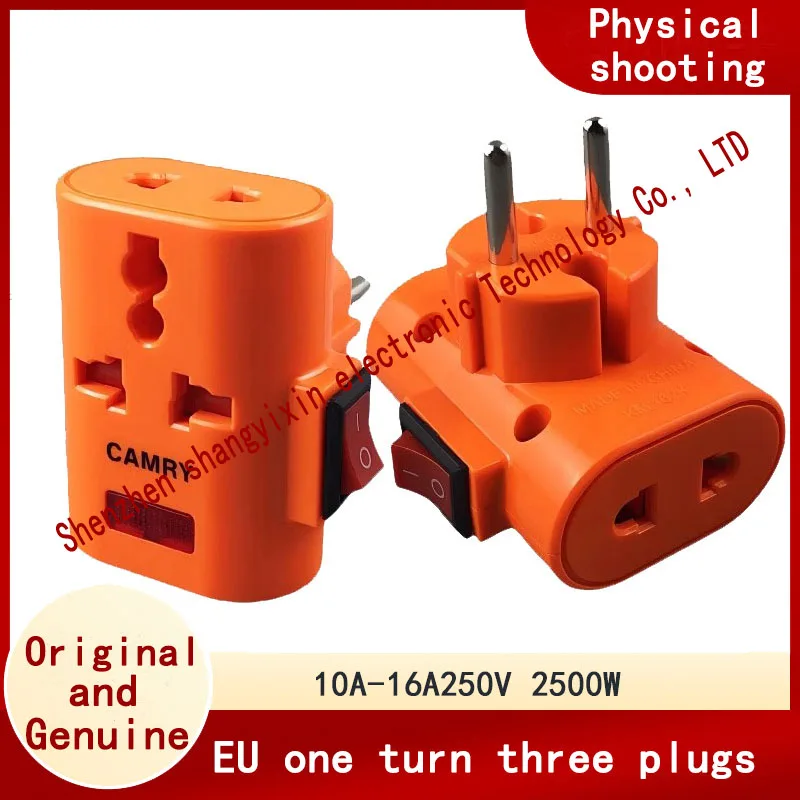 European standard one turn three belt indicator 16A portable travel multi-function universal converter plug France Germany Turke
European standard one turn three belt indicator 16A portable travel multi-function universal converter plug France Germany Turke