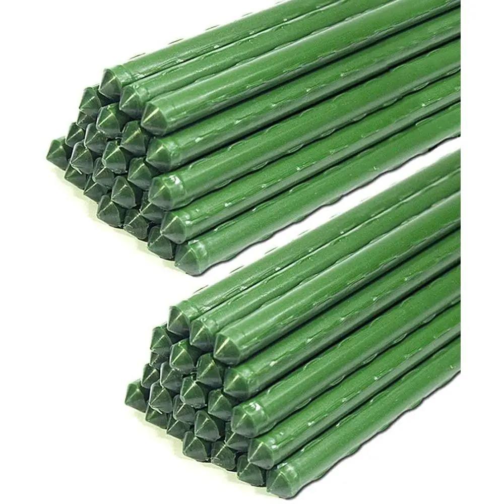 Set of 50 Durable Plastic-Coated Steel Garden Stakes for Plant Support
Set of 50 Durable Plastic-Coated Steel Garden Stakes for Plant Support