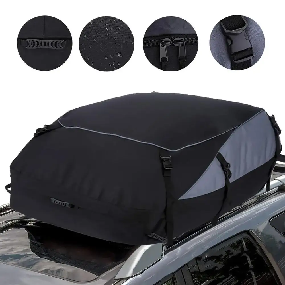 Car Cargo Roof Bag Waterproof Auto Rooftop Luggage Carrier Storage Bag 600D Oxford Car SUV Van Foldable Luggage Bag Roof Bag
Car Cargo Roof Bag Waterproof Auto Rooftop Luggage Carrier Storage Bag 600D Oxford Car SUV Van Foldable Luggage Bag Roof Bag