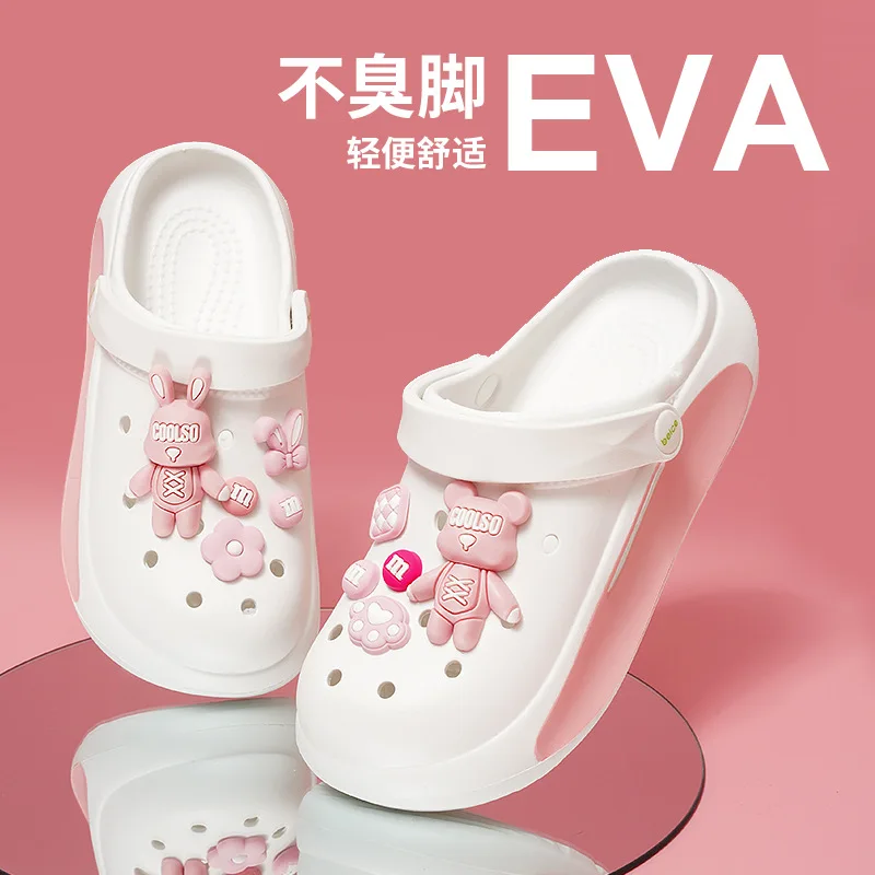 Fashion Cartoon Women's Shoes Summer Comfortable Lightweight Soft Sole Baotou Outdoor Slippers for Women Non Slip Beach Shoes
Fashion Cartoon Women's Shoes Summer Comfortable Lightweight Soft Sole Baotou Outdoor Slippers for Women Non Slip Beach Shoes