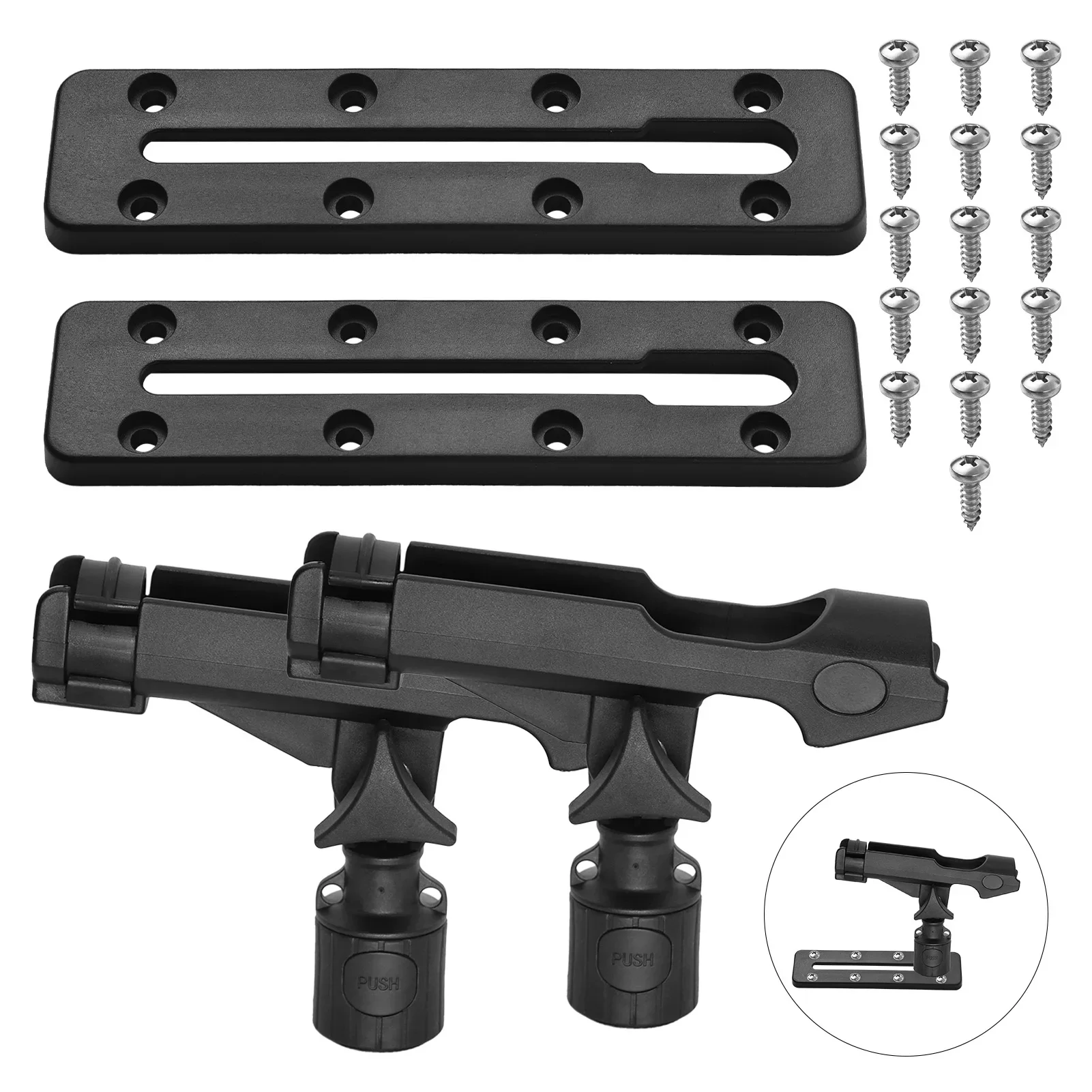 Fishing Rod Holder Adjustable Fishing Pole Holder with Plastic Kayak Rail Kayak Mount Track Backpacking chair Silla plegable
Fishing Rod Holder Adjustable Fishing Pole Holder with Plastic Kayak Rail Kayak Mount Track Backpacking chair Silla plegable
