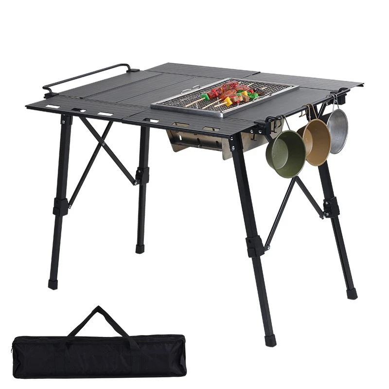 Korean Outdoor Garden Furniture Ultra Light Portable Egg Roll Folding Aluminum BBQ IGT Camping Table
Korean Outdoor Garden Furniture Ultra Light Portable Egg Roll Folding Aluminum BBQ IGT Camping Table