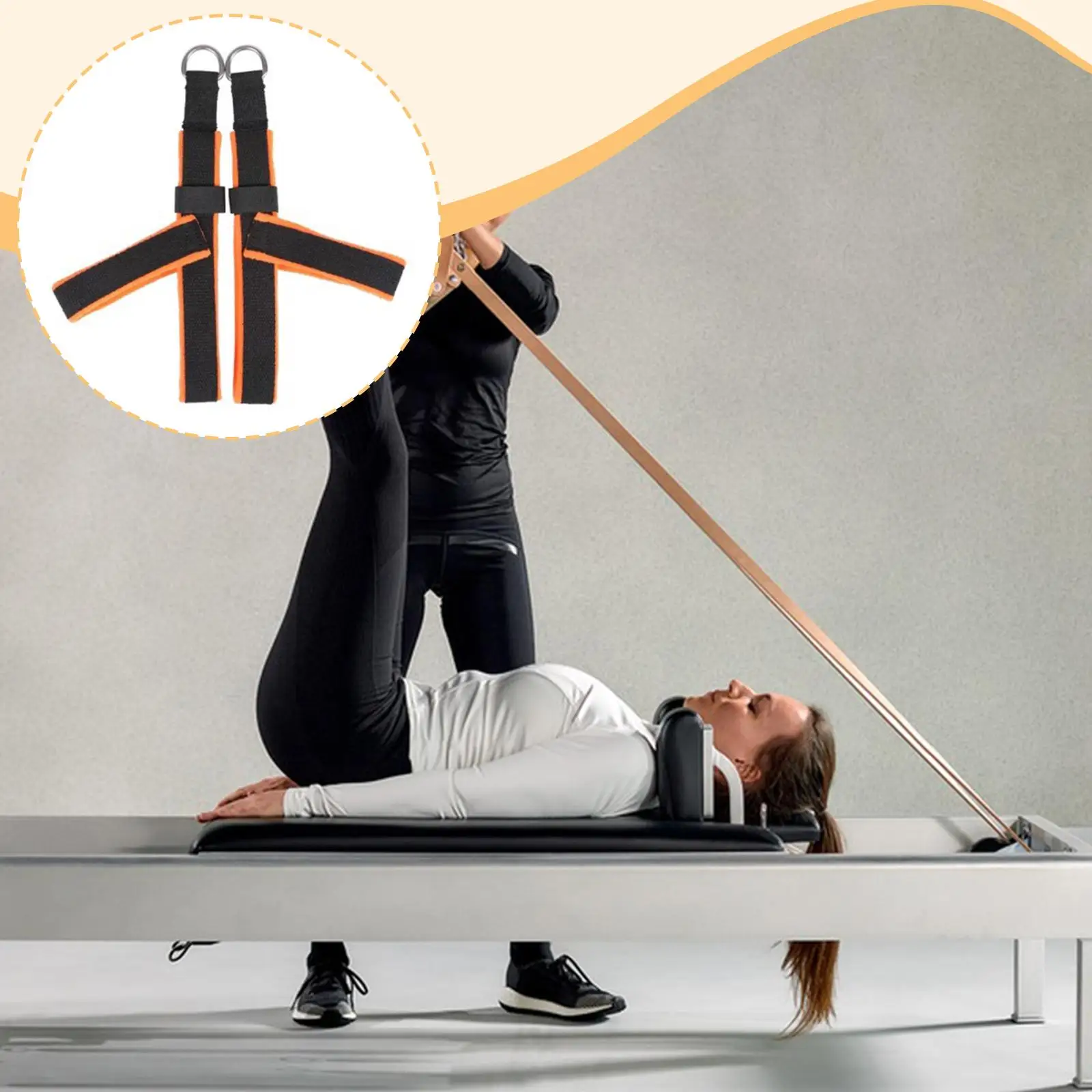 Y Shape Women Pilates Auxiliary Straps Multifunctional with Locking Function
Y Shape Women Pilates Auxiliary Straps Multifunctional with Locking Function