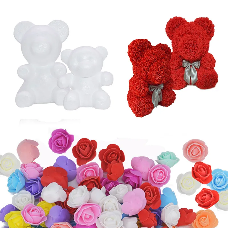 Teddy Bear Love Heart Rose Flowers Artificial Foam Flower Head DIY Handmade Valentine's Day Gift Wedding Birthday Party Decor
Teddy Bear Love Heart Rose Flowers Artificial Foam Flower Head DIY Handmade Valentine's Day Gift Wedding Birthday Party Decor
