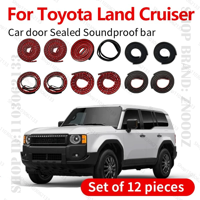 Для Toyota Land Cruiser уплотнительная лента для двери автомобиля, резиновая двухслойная уплотнительная защита, звукоизоляционная пылезащитная уплотнительная лента, набор из 12 шт. 
Для Toyota Land Cruiser уплотнительная лента для двери автомобиля, резиновая двухслойная уплотнительная защита, звукоизоляционная пылезащитная уплотнительная лента, набор из 12 шт.