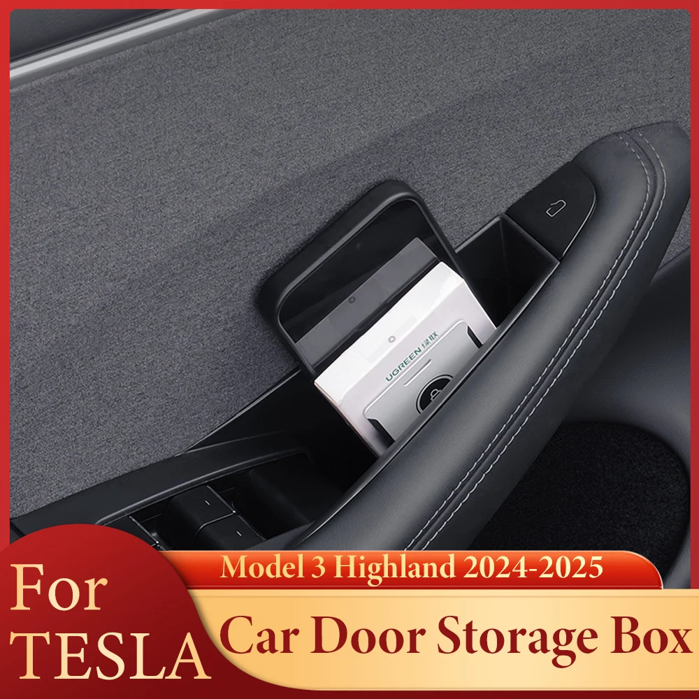 Чехол-органайзер для передней и задней дверной ручки для Tesla Model 3 Highland 2024-2025, ящик для хранения автомобильных дверей, аксессуары для интерьера
Чехол-органайзер для передней и задней дверной ручки для Tesla Model 3 Highland 2024-2025, ящик для хранения автомобильных дверей, аксессуары для интерьера