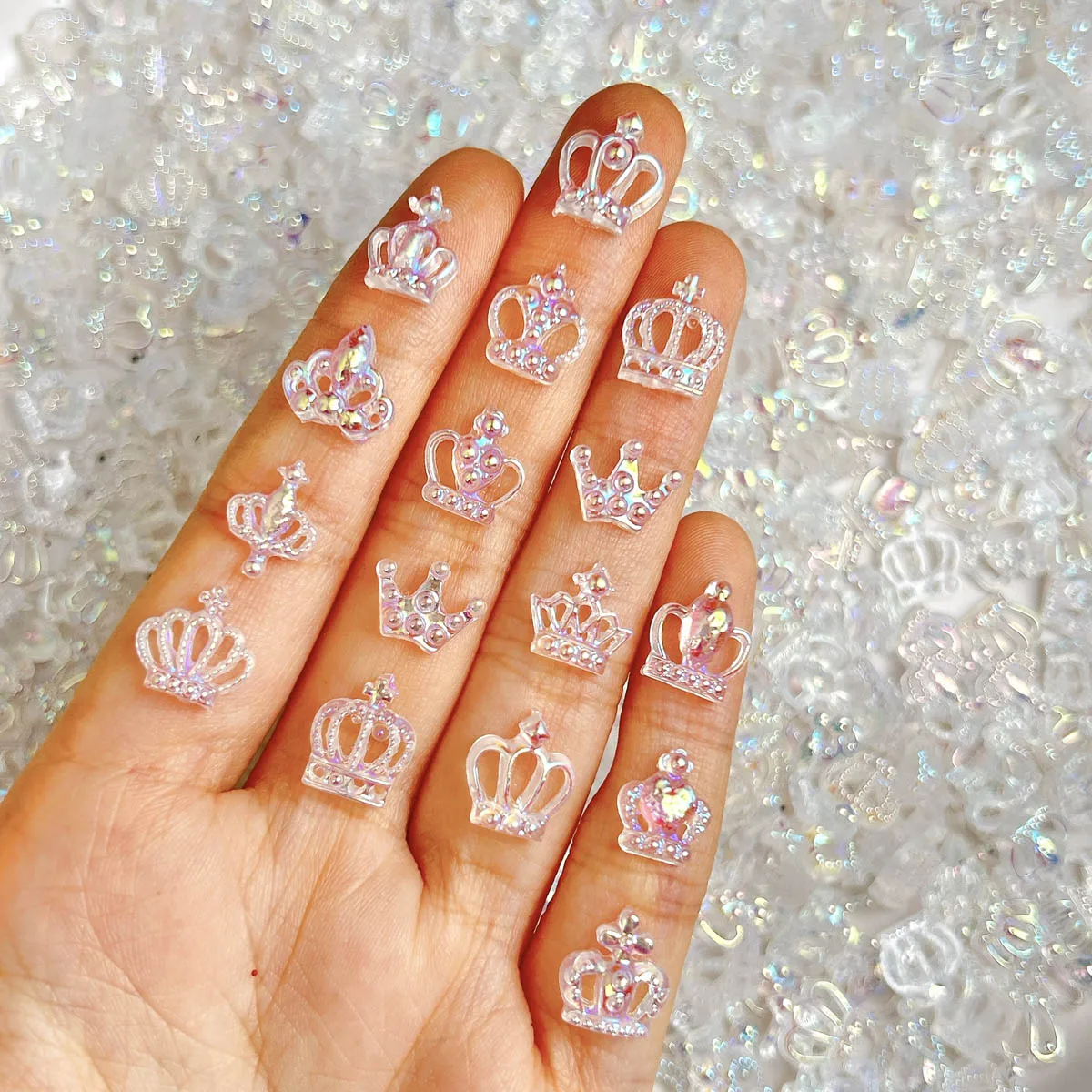 3D Multiple Style Transparent Resin Crowns Nail Charms Creative Gradient Colored Hollowed Crown Series Nail Art Decorations DIY
3D Multiple Style Transparent Resin Crowns Nail Charms Creative Gradient Colored Hollowed Crown Series Nail Art Decorations DIY