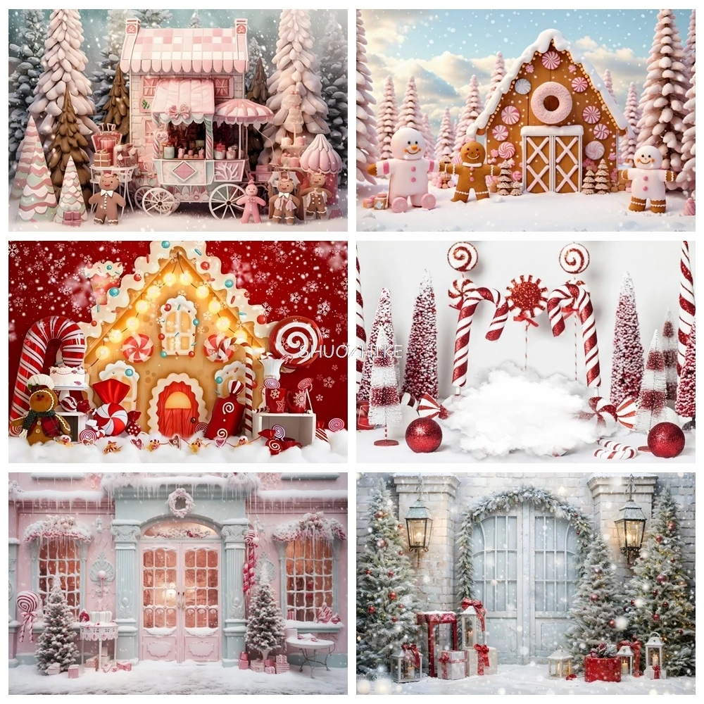 Christmas Candy Store Photography Backdrop Xmas Tree Gift Winter Snow Gingerbread House Kid Family Portrait Photo Background
Christmas Candy Store Photography Backdrop Xmas Tree Gift Winter Snow Gingerbread House Kid Family Portrait Photo Background
